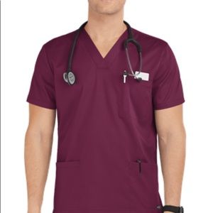 Maroon Scrub Top Movement